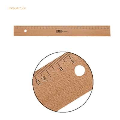 10 x M+R Lineal Holz 40cm Buche Metalleinlage 10 x M+R Lineal Holz 40cm Buche Metalleinlage