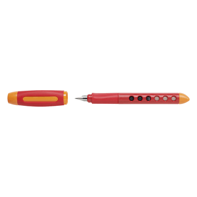Faber-Castell Schulfüller Scribolino - Rechtshänder A rot. Faber-Castell Schulfüller Scribolino - Rechtshänder A rot.