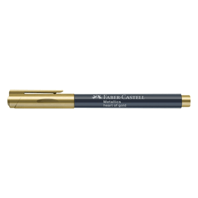 10 x Faber-Castell Faserschreiber Metallics - 1,5 mm heart of gold. 10 x Faber-Castell Faserschreiber Metallics - 1,5 mm heart of gold.