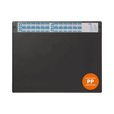 Durable Schreibunterlage 650x480mm schwarz mit Kalender Durable Schreibunterlage 650x480mm schwarz mit Kalender