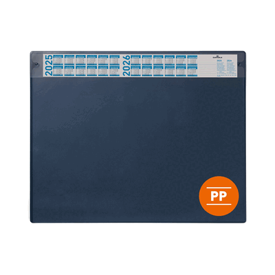 Durable Schreibunterlage 650x480mm dunkelblau mit Kalender Durable Schreibunterlage 650x480mm dunkelblau mit Kalender