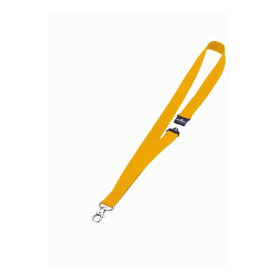 Durable Textilband 20mm mit Karabiner 44cm gelb VE=10 Stück Durable Textilband 20mm mit Karabiner 44cm gelb VE=10 Stück