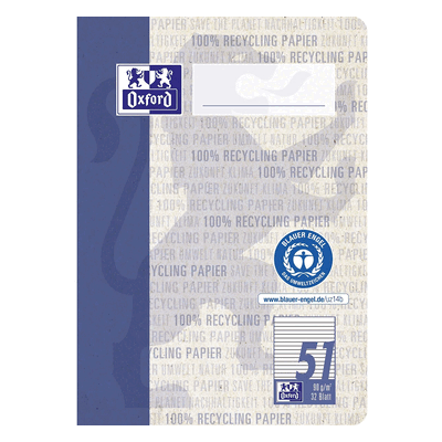 240 x OXFORD Oktavheft LIN51 - A6 32 Blatt 80 g/qm 7 mm liniert recycl 240 x OXFORD Oktavheft LIN51 - A6 32 Blatt 80 g/qm 7 mm liniert recycl