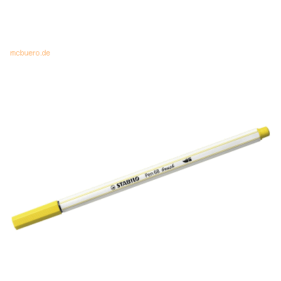STABILO Pen 68 Pinselstift Medium Gelb - Filzstift STABILO Pen 68 Pinselstift Medium Gelb - Filzstift