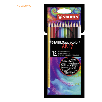 Stabilo Aquacolor ARTY Buntstifte - 12er Set Stabilo Aquacolor ARTY Buntstifte - 12er Set