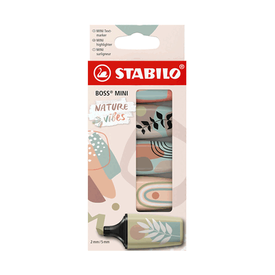 10 x Stabilo Textmarker BOSS MINI Naturevibes Pack 5 Stück/5 Farben 10 x Stabilo Textmarker BOSS MINI Naturevibes Pack 5 Stück/5 Farben