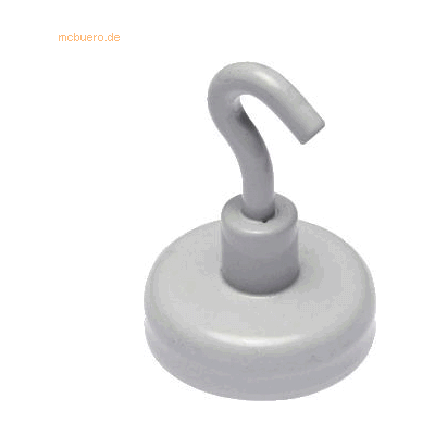 5 x Alco Hakenmagnet Metall 25mm TG 3500 g weiß 5 x Alco Hakenmagnet Metall 25mm TG 3500 g weiß
