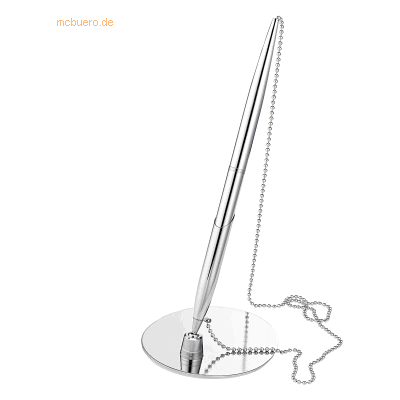 Alco Kugelschreiberständer Metall Kette 55cm silber Alco Kugelschreiberständer Metall Kette 55cm silber