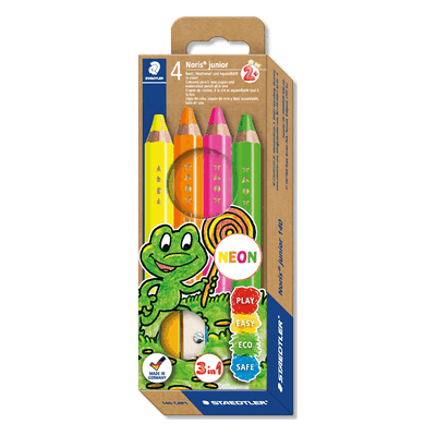 Staedtler Buntstift Noris Junior neon 4 Stück Staedtler Buntstift Noris Junior neon 4 Stück