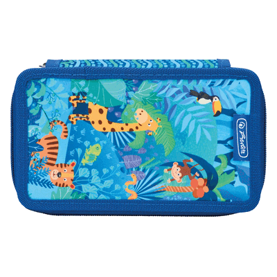 Herlitz Schüleretui TriCase 31 tlg. Polyester 190x70mm Jungle Safari Herlitz Schüleretui TriCase 31 tlg. Polyester 190x70mm Jungle Safari