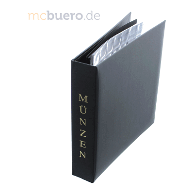 Pagna Münzalbum 25x24,5 cm Baladek schwarz Pagna Münzalbum 25x24,5 cm Baladek schwarz