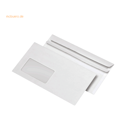 Mailmedia Briefumschlag 30006838 DL mit Fenster selbstklebend 75g weiß Mailmedia Briefumschlag 30006838 DL mit Fenster selbstklebend 75g weiß