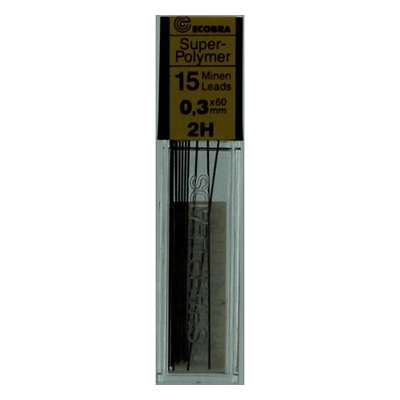 12 x Ecobra Feinminen 0,3mm VE=15 Stück 2H 12 x Ecobra Feinminen 0,3mm VE=15 Stück 2H