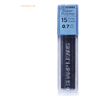 12 x Ecobra Feinminen Dose mit 15 Minen 0,7mm 2H 12 x Ecobra Feinminen Dose mit 15 Minen 0,7mm 2H