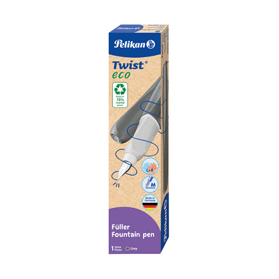 Pelikan Füller Twist Eco - Feder M grau. Pelikan Füller Twist Eco - Feder M grau.