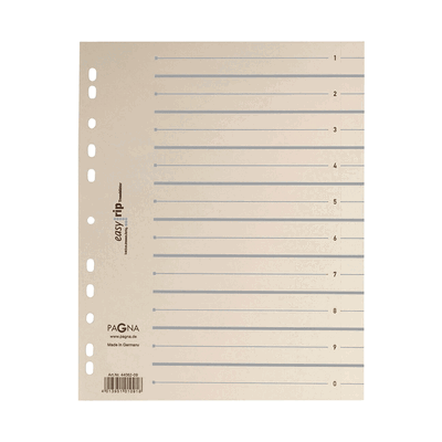 Pagna Trennblätter A4 2-farbig mit Perforation 100 Stück grau Pagna Trennblätter A4 2-farbig mit Perforation 100 Stück grau