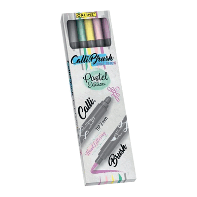 ONLINE Faserschreiber Calli.Brush Duo - pastell Farben 5 Stück sortier ONLINE Faserschreiber Calli.Brush Duo - pastell Farben 5 Stück sortier