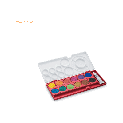 Lamy Deckfarbkasten aquaplus 1222609 12Farben rot Lamy Deckfarbkasten aquaplus 1222609 12Farben rot