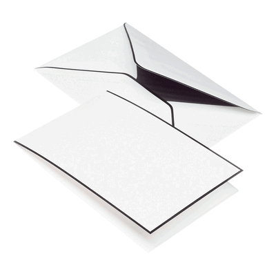 Rössler Papier Trauermappe Karten+Umschläge - DIN A6/C6 weiß je 5 Stüc Rössler Papier Trauermappe Karten+Umschläge - DIN A6/C6 weiß je 5 Stüc