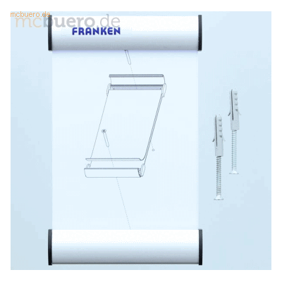 Franken Türschild Clip 180x115mm silber Franken Türschild Clip 180x115mm silber