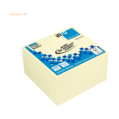 UPM Info Haftnotizblock 5820-01-PN 75x75mm 400 Blatt gelb UPM Info Haftnotizblock 5820-01-PN 75x75mm 400 Blatt gelb