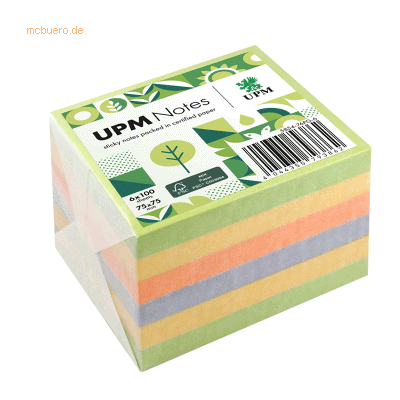 UPM Notes Haftnotiz 5854-76PG-6 Spring 75x75mm 100 Blatt sortiert 6 St UPM Notes Haftnotiz 5854-76PG-6 Spring 75x75mm 100 Blatt sortiert 6 St