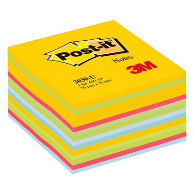 Post-it Haftnotiz Würfel 76 x 76 mm 450 Blatt 6 Farben Post-it Haftnotiz Würfel 76 x 76 mm 450 Blatt 6 Farben