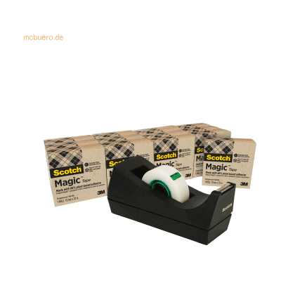 3M Abroller Set 900C3814 +19mmx33m schwarz 3M Abroller Set 900C3814 +19mmx33m schwarz