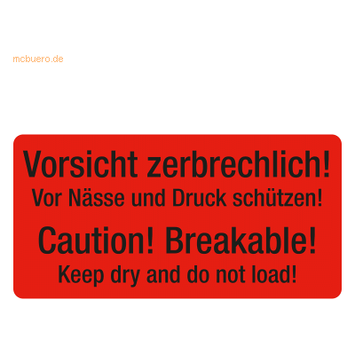 Eichner Etikett 9220-00081-003 Zerbrechlich 250 Stück Eichner Etikett 9220-00081-003 Zerbrechlich 250 Stück