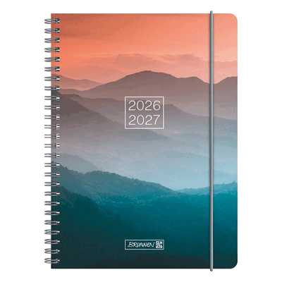 Brunnen Schülerkalender A5 1 Tag/Seite Misty Sunset 2026/2027 Brunnen Schülerkalender A5 1 Tag/Seite Misty Sunset 2026/2027