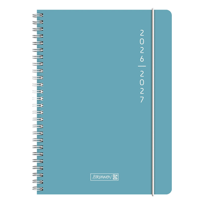Brunnen Schülerkalender A5 1 Tag/Seite Plain Blue 2026/2027 Brunnen Schülerkalender A5 1 Tag/Seite Plain Blue 2026/2027