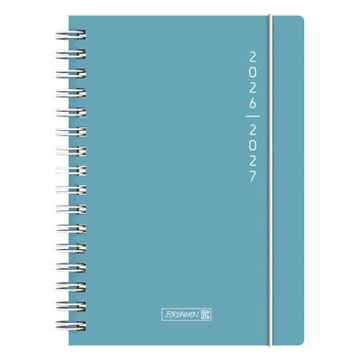 Brunnen Schülerkalender A5 1 Tag/Seite Plain Blue 2026/2027 Brunnen Schülerkalender A5 1 Tag/Seite Plain Blue 2026/2027
