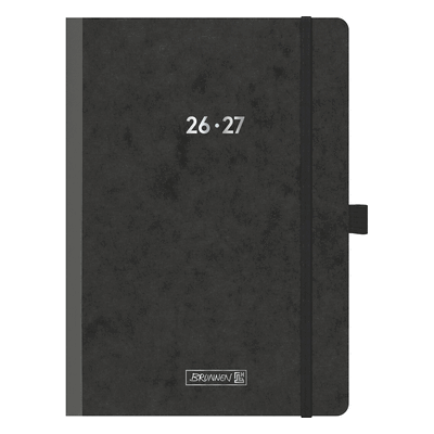 Brunnen Schülerkalender A5 1 Tag/Seite Pressspan schwarz 2026/2027 Brunnen Schülerkalender A5 1 Tag/Seite Pressspan schwarz 2026/2027
