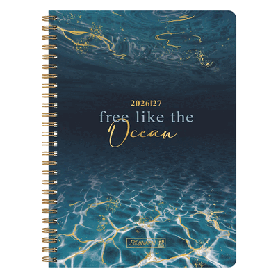 Brunnen Schülerkalender A5 1 Woche/2 Seiten Ocean 2026/2027 Brunnen Schülerkalender A5 1 Woche/2 Seiten Ocean 2026/2027
