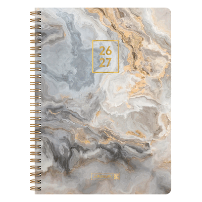 Brunnen Schülerkalender A5 1 Woche/2 Seiten Pastel Marble 2026/2027 Brunnen Schülerkalender A5 1 Woche/2 Seiten Pastel Marble 2026/2027