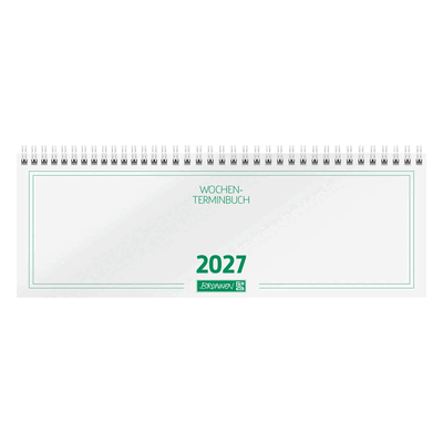 Brunnen Querkalender 772 29,7x10,5cm 1 Woche/2 Seiten Karton-Umschlag Brunnen Querkalender 772 29,7x10,5cm 1 Woche/2 Seiten Karton-Umschlag
