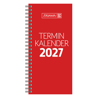 Brunnen Vormerkbuch 780 10x20,7cm 1 Woche/2 Seiten Karton-Umschlag rot Brunnen Vormerkbuch 780 10x20,7cm 1 Woche/2 Seiten Karton-Umschlag rot