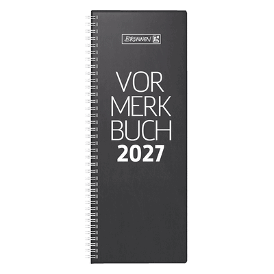 Brunnen Vormerkbuch 784 10,8x29,7cm 2 Tage/Seite Kunststoff schwarz 20 Brunnen Vormerkbuch 784 10,8x29,7cm 2 Tage/Seite Kunststoff schwarz 20