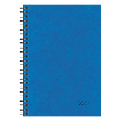 Brunnen Buchkalender 796 A5 1 Woche/2 Seiten Karton-Einband blau 2027 Brunnen Buchkalender 796 A5 1 Woche/2 Seiten Karton-Einband blau 2027