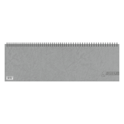 Glocken Querkalender 42x13,7cm 1 Woche/2 Seiten grau Kalendarium 2027 Glocken Querkalender 42x13,7cm 1 Woche/2 Seiten grau Kalendarium 2027