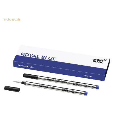 Montblanc Tintenrollermine 128233 royal blue M blau 2 Stück Montblanc Tintenrollermine 128233 royal blue M blau 2 Stück