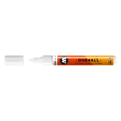 Molotow Acrylmarker One4All Glossy 227HS #251 weiß glanz Molotow Acrylmarker One4All Glossy 227HS #251 weiß glanz