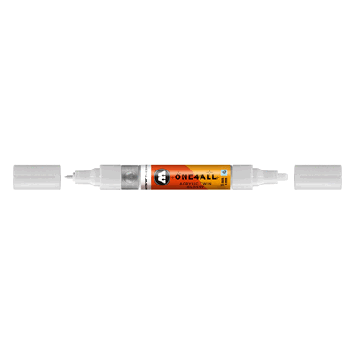 Molotow Acrylmarker One4All Twin Glossy #251weiß glanz Molotow Acrylmarker One4All Twin Glossy #251weiß glanz
