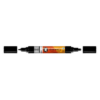 Molotow Acrylmarker One4All Twin Glossy #252 schwarz glanz Molotow Acrylmarker One4All Twin Glossy #252 schwarz glanz