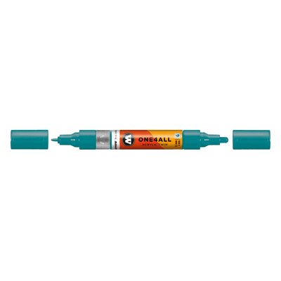 Molotow Acrylmarker One4All Twin 1,5mm/4mm aqua Molotow Acrylmarker One4All Twin 1,5mm/4mm aqua