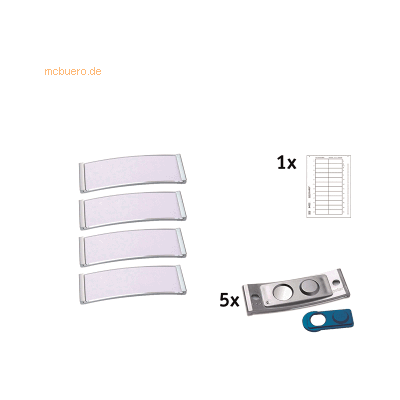 badgepoint Namensschild polar POL20MA66-5DR 68x22mm edelstahl 5 Stück badgepoint Namensschild polar POL20MA66-5DR 68x22mm edelstahl 5 Stück
