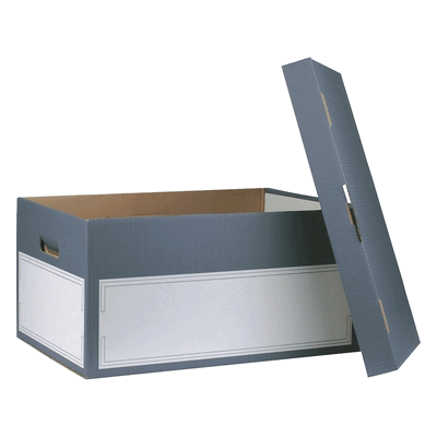 smartboxpro Archivbox mit separaten Deckel groß 440x345x280mm anthrazi smartboxpro Archivbox mit separaten Deckel groß 440x345x280mm anthrazi