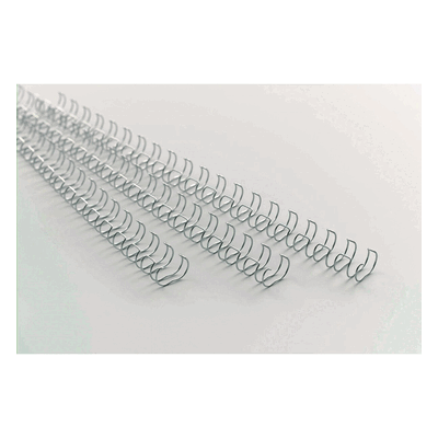 GBC Drahtbinderücken 21 Ringe 12mm silber VE=100 Stück GBC Drahtbinderücken 21 Ringe 12mm silber VE=100 Stück