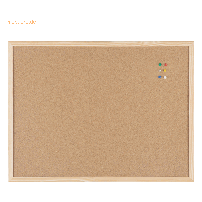 Bi-Office Korktafel MC040012010 beidseitig Holzrahmen 60x45cm Bi-Office Korktafel MC040012010 beidseitig Holzrahmen 60x45cm