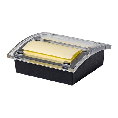 Q-Connect Haftnotizspender für Z-Notes - schwarz/transparent gefüllt. Q-Connect Haftnotizspender für Z-Notes - schwarz/transparent gefüllt.